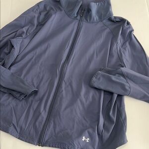 Under Armour Blue Full-Zip Jacket 1X
